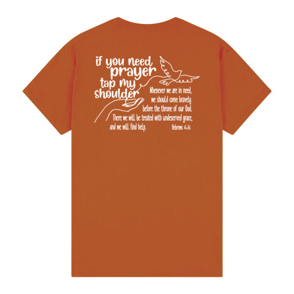Got Prayer?  Adult Tee White Print Thumbnail