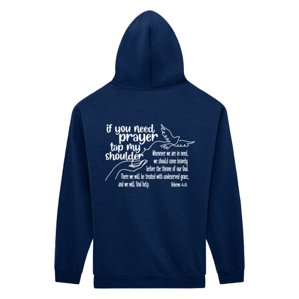 Got Prayer? (white print) Zip Front Hoodie Thumbnail